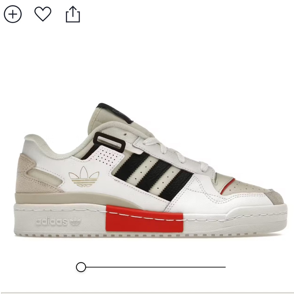 NWT men’s ADIDAS Forum Exhibit Low 8.5 ‘white vivid red’